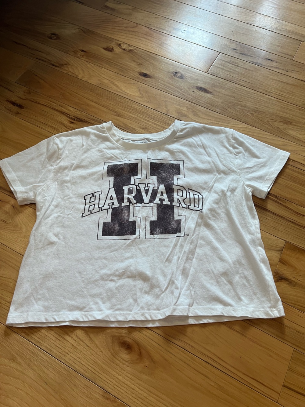 Harvard White Graphic Tee